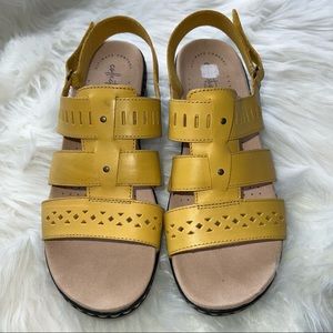 Clarks Yellow Sandals